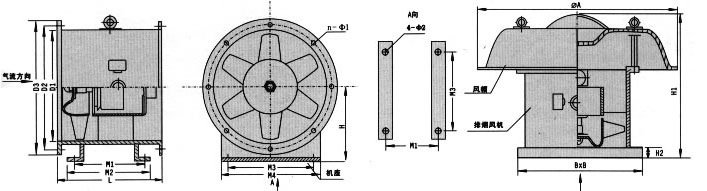 消防高溫雙速軸流排煙風(fēng)機性能參數